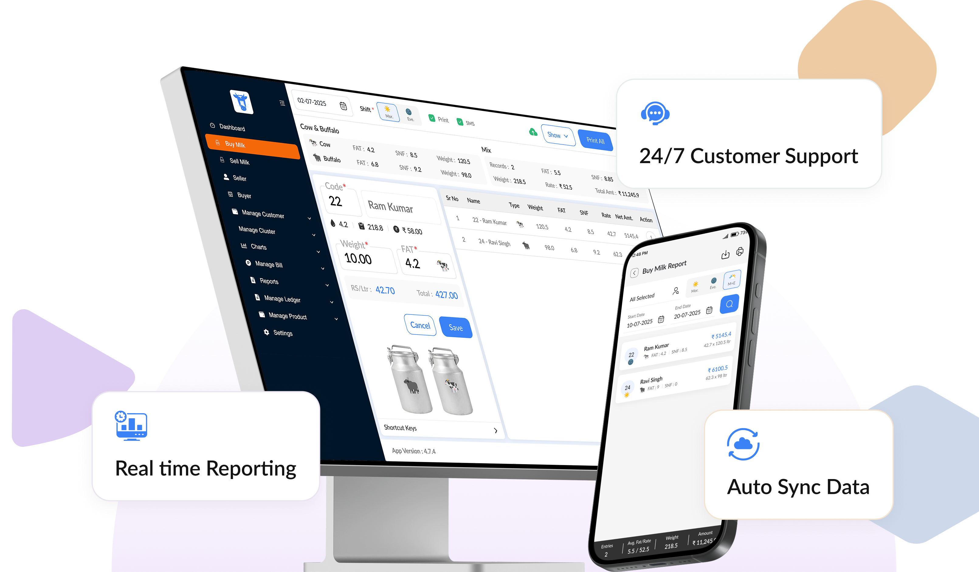Hamari Dairy Dashboard